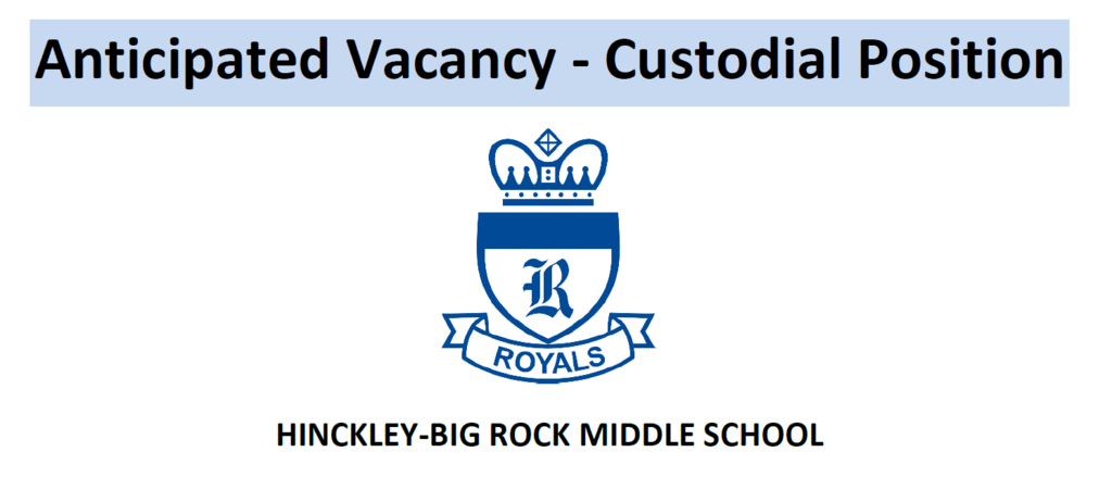 Anticipated custodial opening at HBRMS