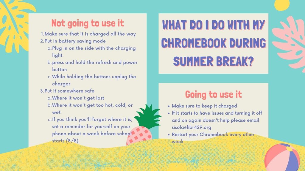 Summer Chromebook Guide
