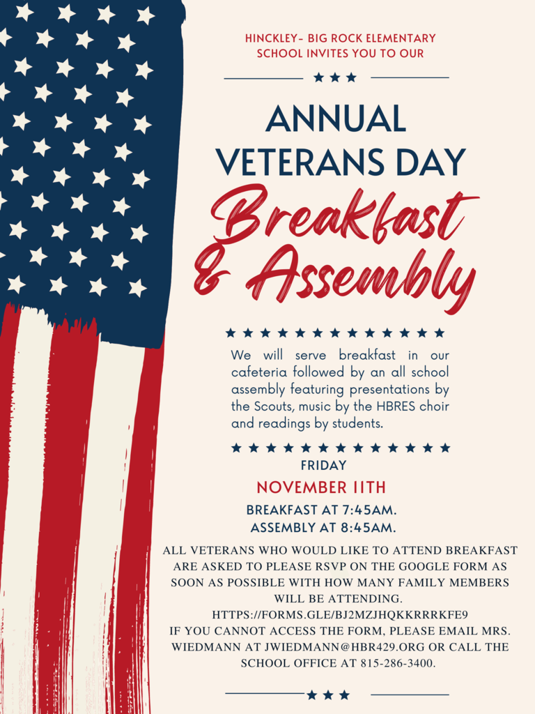 Veteran's Day Breakfast/ Assembly